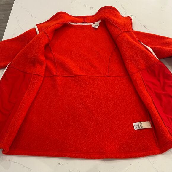 L.L. Bean Katahdin Fleece Full-Zip Jacket Red Size‎ Medium - Picture 6 of 9
